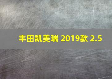 丰田凯美瑞 2019款 2.5